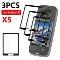 ราคา 3 ชิ้นสําหรับ Insta360 X5 ฟิล์มกันรอยหน้าจออุปกรณ์เสริมฟิล์มจอแสดงผล LCD Ultra HD Anti Scratch (42400579500)
