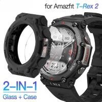 ราคา กระจก สําหรับ Amazfit T Rex 2 ป้องกันหน้าจอกระจกนิรภัยฟิล์ม TPU นุ่มกันชนป้องกัน T Rex 2 Rex2 ฝาครอบอุปกรณ์เสริม (29814070232)