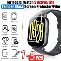 ราคา 1 5 ชิ้นกระจกนิรภัยป้องกันฟิล์มสําหรับ Redmi Watch 5 Active Smart Watchband สําหรับ Xiaomi Redmi Watch 5 Active Lite (26625912179)