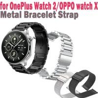 ราคา สายนาฬิกาข้อมือ โลหะ สเตนเลส สําหรับ OnePlus Watch 2 OPPO Watch X (24724290235)