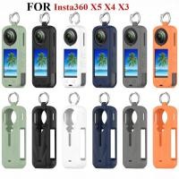 ราคา แบบพกพาสําหรับ Insta360 X5 X4 ซิลิโคนป้องกันกรณีสําหรับ Insta360 X3 กล้องกรณี (41400415087)