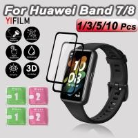 ราคา ฟิล์มกระจกนิรภัยกันรอยหน้าจอ ขอบโค้ง 3D สําหรับ Huawei Band 8 Huawei Band 7 Pro Band 6 Fit 2 (18783064418)