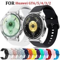 ราคา สายซิลิโคนสําหรับนาฬิกา Huawei GT 6 46 มม 41 มม สายนาฬิกากีฬาสําหรับนาฬิกา Huawei GT6 Pro GT5 GT4 GT3 GT2 GT2E สายรัดข้อมือสีสันสดใส (42320703022)