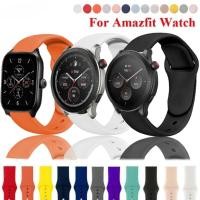 ราคา สายรัดซิลิโคนสําหรับกีฬาสําหรับ Amazfit GTR 4 3 2 Stratos 3 2 2S WatchBand สําหรับ Huami Amazfit GTS 4Mini 3 2 2Mini Bip 6 Bip5 สร้อยข้อมือ (40318462362)