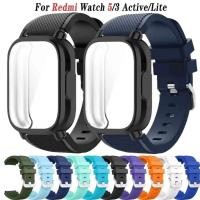 ราคา สายรัด สําหรับ Redmi Watch 5 Active 5 Lite Smartwatch เปลี่ยนสายนาฬิกาซิลิโคนสําหรับ Redmi Watch 3 Active 3 Lite Band Cover (29591564173)