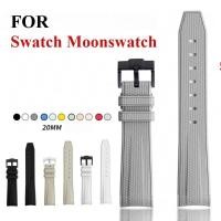 ราคา สายซิลิโคนสําหรับ Swatch X Omega Moonswatch หัวเข็มขัดสแตนเลส 20 มม ผู้ชายผู้หญิงนุ่มกันน้ําเปลี่ยนสายนาฬิกา (41718306239)