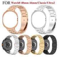 ราคา สร้อยข้อมือสแตนเลสโลหะและเคส TPU สําหรับ Samsung Galaxy Watch 8 40 44mm Watch8 Classic 46mm (40355821862)