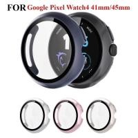 ราคา กระจกนิรภัยพร้อมตัวป้องกันหน้าจอเคสกันชนรอบด้านเต็มรูปแบบสําหรับ Google Pixel Watch4 41 มม 45 มม (41356685008)