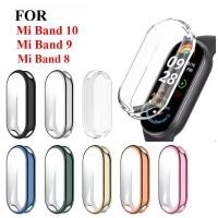ราคา ซิลิโคนTPUกรณีแก้วสําหรับXiaomi Mi Band 10 8 9 Smartwatchป้องกันหน้าจอกรอบฝาครอบ (40451528037)