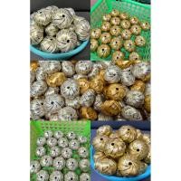 ราคา เหรียญโปรยทานหลากสี โปรยทานตัวเปล่า ลูกส้มริ้วเงินริ้วทอง พร้อมส่ง (57801591138)