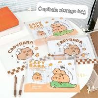 ราคา กระเป๋าใส่แฟ้มคาปิบาร่ามีซิป กระเป๋าใส่กระดาษข้อสอบนักเรียน สมุดข้อมูล แฟ้มเอกสารแบบมีซิป กระเป๋าเก็บของอเนกประสงค์ TH (26257975062)