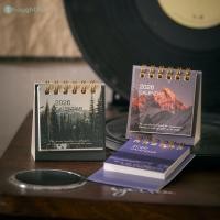 ราคา ปฏิทินตั้งโต๊ะขนาดเล็ก 2026 ปฏิทินเรียบง่ายสไตล์ย้อนยุค ปกปฏิทินทิวทัศน์ ปฏิทินวางแผน ของตกแต่งเดสก์ท็อป TH (41958442904)