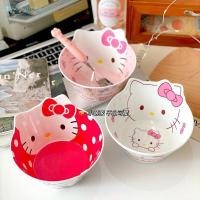 ราคา ชามใส่อาหารเด็กลายการ์ตูน Hello Kitty สุดน่ารักจาก Sanrio Kuromi สร้างสรรค์ ป้องกันการตกหล่น ป้องกันการลวก ชามซุป ของขวัญเด็ก TH (27811315373)