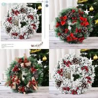 ราคา พวงหรีดคริสต์มาสสำหรับประตูหน้าบ้าน พวงหรีดคริสต์มาสสำหรับฤดูหนาว พวงหรีดตกแต่งบ้าน TH (57850335870)