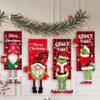 ราคา ธงแขวนตกแต่งลาย Grinch คริสต์มาสสำหรับบ้าน 2025 ธงแขวนตกแต่ง TH (52350908757)