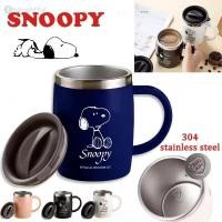 ราคา แก้วสแตนเลสลาย Snoopy ขนาด 420 มล สำหรับผู้ชายและผู้หญิง แก้วกาแฟและถ้วยน่ารักๆ สร้างสรรค์ ของขวัญคาวาอี้สำหรับเด็กผู้หญิง TH (51701775448)