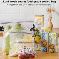 ราคา ถุงเก็บอาหารแบบหนา ถุงห่ออาหารสด ถุงซิปล็อค ถุงเก็บอาหารและแช่แข็งสำหรับแช่เย็น ถุงซิปล็อคแบบพิเศษ TH (42653056567)