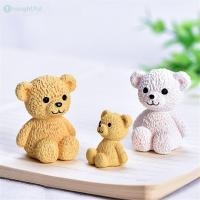 ราคา ตุ๊กตาหมีน่ารักเรซิ่นขนาดเล็ก ของประดับสวนนางฟ้า อุปกรณ์ DIY งานฝีมือสำหรับทำสมุดภาพ ของตกแต่งบ้าน TH (41757860149)