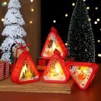 ราคา โคมไฟ LED สามเหลี่ยมคริสต์มาสขนาดเล็ก โคมไฟซานตาคลอส ตุ๊กตาหิมะ เทศกาลโคมไฟ ของประดับโต๊ะในร่ม TH (41119623726)