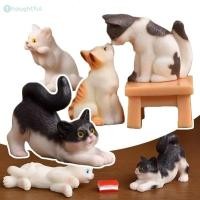 ราคา ตุ๊กตาแมวน่ารักสำหรับตกแต่งบ้านและสำนักงาน ของตกแต่งเดสก์ท็อป เรซิ่นจิ๋ว อุปกรณ์จัดสวน DIY ของตกแต่งสวนนางฟ้า ของขวัญ TH (40917574786)