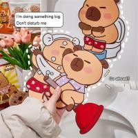 ราคา สติ๊กเกอร์ดับกลิ่นห้องน้ำคาปิบาร่า กาวในตัว ขจัดกลิ่น สติ๊กเกอร์อโรมาเทอราพี ตกแต่งห้องน้ำ TH (27812248431)