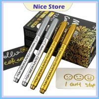 ราคา NICE ปากกามาร์กเกอร์ เมทัลลิค โลหะกันน้ําสีถาวร ปากกาทองเงินสี เรซิ่นแม่พิมพ์ปากกา ภาพวาดอุปกรณ์ (41423321859)