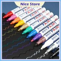 ราคา NICE ปากกาเขียนยาง Paint มี 12 สี กันน้ำ ปากกาอเนกประสงค์ เขียนเหล็ก กระเบื้อง กระจก พลาสติก แก้ว ไม้ แต้มสีรถ (41773347640)