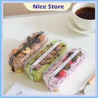 ราคา NICE พร้อมฝา 50 ชุด กล่องขนมสไตล์เกาหลีทรงยาว สีใสทรงสี่เหลี่ยมยาว กล่องพลาสติกใส กล่องมูสเค้ก ความจุ 280 ml (24347368716)