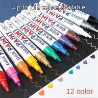 ราคา ปากกามาร์กเกอร์สียางกันน้ำสีขาว 12 สี สำหรับระบายสีดอกยางรถยนต์ ปากกาไฮไลท์สำหรับระบายสียางรถยนต์ที่เป็นมิตรกับสิ่งแวดล้อม (42709991157)