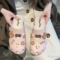 ราคา ღ รองเท้าแตะครึ่งนิ้วสำหรับผู้หญิง สไตล์เกาหลี แจ็คเก็ตฤดูร้อน สไตล์ต่างประเทศ รองเท้าแตะพื้นโบว์หวาน (41514473257)