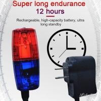 ราคา ไฟฉุกเฉิน LED สีแดงและสีน้ำเงินพร้อมไฟกระพริบที่ไหล่พร้อม USB ชาร์จไฟได้ ไฟเตือนความปลอดภัยสำหรับจักรยาน (29684046606)