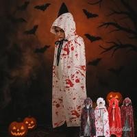 ราคา ღ ชุดฮาโลวีนเปื้อนเลือดสุดสร้างสรรค์ อุปกรณ์ประกอบฉากคอสเพลย์ เสื้อคลุมลายสก็อตสำหรับงานปาร์ตี้ฮาโลวีน พร้อมหมวก ผ้าคลุมใยแมงมุมสีเข้มตลกๆ สำหรับเด็กและผู้ใหญ่ (28790558651)