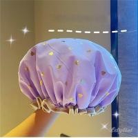 ราคา ღ หมวกอาบน้ำสองชั้น หมวกคลุมผมกันน้ำ หมวกอาบน้ำผ้าฝ้าย หมวกอาบน้ำผู้หญิง (29335236811)