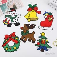 ราคา ღ สติ๊กเกอร์ติดผนังคริสต์มาส ตกแต่งคริสต์มาสสำหรับบ้าน สติกเกอร์กระจกหน้าต่างซานตาคลอส ของตกแต่งห้องเด็ก (45001797203)