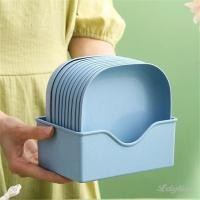 ราคา ชุดจานกลม 1 10 ชิ้น จานอาหารขนมหวานน้ำหนักเบาที่ไม่แตกหัก สำหรับปิกนิกที่บ้าน ผลไม้ (44274875144)