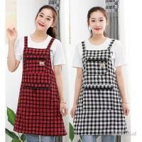 ราคา ღ ผ้ากันเปื้อนครัวพิมพ์ลายตารางแฟชั่น ผ้ากันเปื้อนครัวลายสก็อต ผ้ากันเปื้อนพ่อครัว ผ้ากันเปื้อนทำอาหารกันเปื้อน (40220535941)