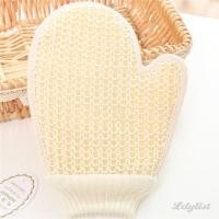 ราคา ღ Body Massage Shower Scrub Bathroom Products Two sided Well designed Cleaning Shower Gloves Bath Body Brush Double Sided Bath Gloves Exfoliating Towel Exfoliator (28962606492)