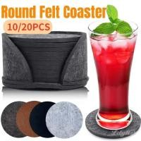 ราคา ღ แผ่นรองแก้วทรงกลมแบบมีจุกไม้ก๊อกและสักหลาด 10 20 ชิ้น แผ่นรองโต๊ะทนความร้อนสำหรับแก้วไวน์ ห้องครัว และบาร์ (46700651094)