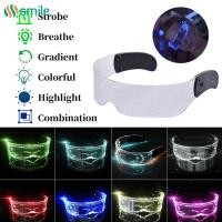 ราคา ღ แว่นตาเรืองแสงที่มีสีสัน Led Light Glow Eeeyewear Party เครื่องแต่งกายแว่นตาตกแต่ง Music Bar Ktv Neon Party Rave เทศกาลตกแต่ง Led แว่นตากันแดด (23922977968)