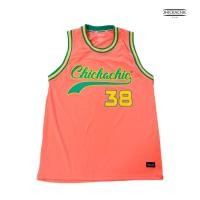 ราคา เสื้อกล้ามบาสสกรีนหน้า หลังสีพีช (22071938084)