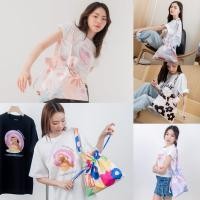 ราคา New vibes brandd Bucket bag Medium size กระเป๋าผ้า พิมพ์ลาย ถุงหูรูด (19452503778)