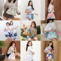 ราคา vibes brandd Midsummer Bucket bag Medium size กระเป๋าผ้า พิมพ์ลาย ถุงหูรูด (20583300826)