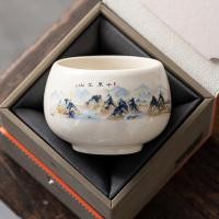 ราคา Suet หยก Porcelain Master ถ้วยชาชาชามชาชิมถ้วยชาเดี่ยว Dehua Master ถ้วยถ้วยเดียว Kung Fu ถ้วยชาดื่มชา YXYA (43320259827)