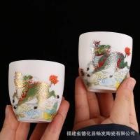 ราคา Master ถ้วยถ้วยเดียว Kung Fu ถ้วยชาสีขาว Porcelain Pure Handmade Suet หยกเซรามิคชุดชาถ้วยชาเดี่ยว Dehua เซรามิค MTVE (42270275177)
