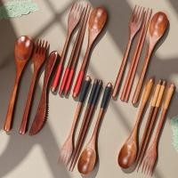 ราคา Miwen One Piece Shipment สามารถติดฉลากในครัวเรือนไม้เนื้อแข็งบนโต๊ะอาหารทั้งช้อนส้อมไม้ตะเกียบช้อนไม้ (40323638925)