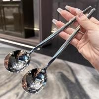 ราคา ช้อนเชิงพาณิชย์สแตนเลสขนาดใหญ่เด็กครัวเรือนด้ามยาวหนากินประณีตอาหารเกรดช้อนข้าวแห้ง FBAF (29642513055)