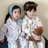 ราคา ชุดนอนเด็กแขนยาวสไตล์ใหม่ ทำจากผ้าฝ้ายแท้และผ้ากอซ สำหรับเด็กผู้ชายและผู้หญิง น่ารักในฤดูใบไม้ผลิและฤดูใบไม้ร่วง (42712623242)