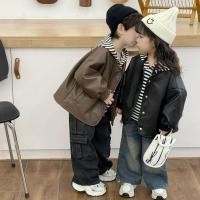 ราคา เสื้อแจ็คเก็ตหนังสไตล์ย้อนยุคสำหรับเด็ก เหมาะสมทั้งฤดูใบไม้ผลิและฤดูใบไม้ร่วง (42222523562)