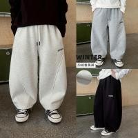 ราคา เสื้อกันหนาวสำหรับเด็กชาย 2025 สไตล์ใหม่ กางเกงวอร์มซับในขนแกะ อินเทรนด์ (55751492698)