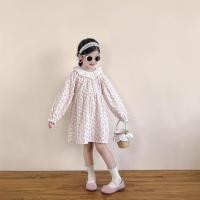 ราคา สาวชุดตุ๊กตาลายดอกไม้ 2025 ฤดูใบไม้ร่วงสไตล์เด็กสาวสไตล์พระลูกไม้ปกสีชมพูกุหลาบชุดเจ้าหญิง (41967230281)